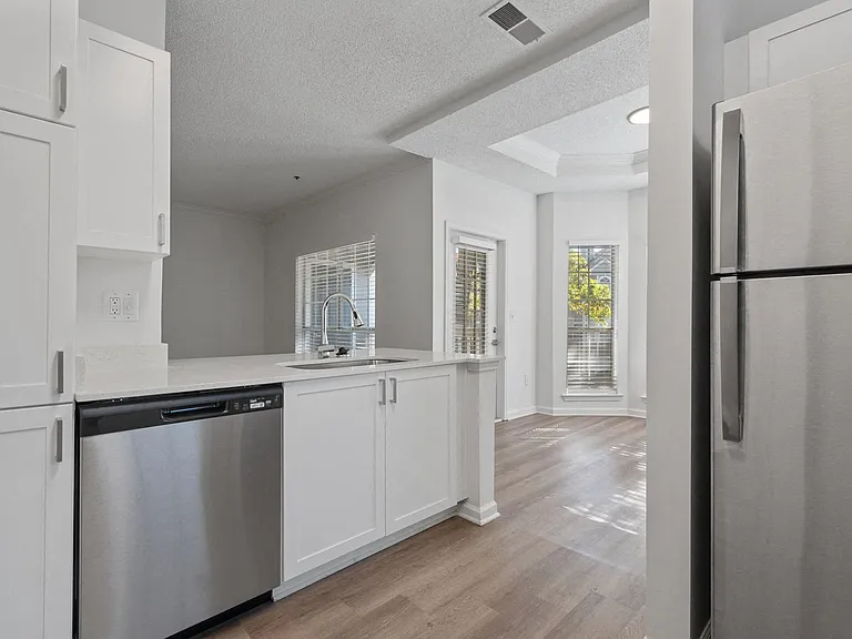 Plenty of cabinets and storage space