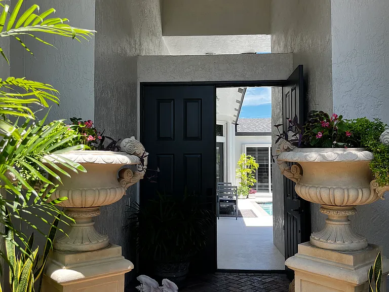 Entrance to courtyard home.