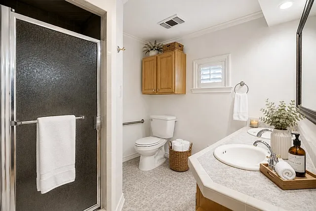 Primary Bathroom - Virtually staged.