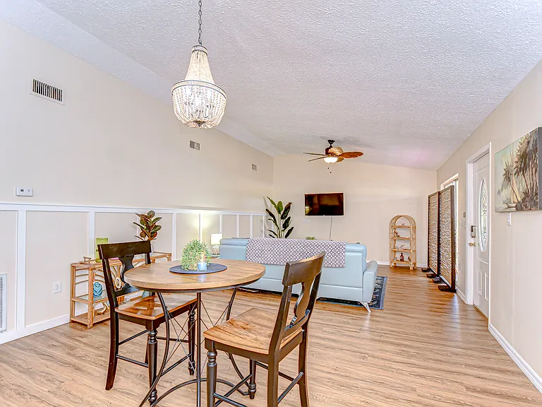 Spacious living and dining room combo