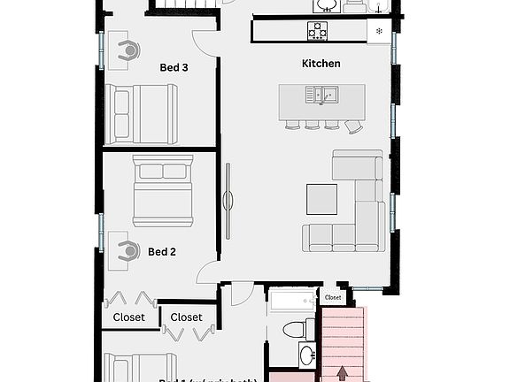 4th image of 123 Winchester Ave #3B-2BA-2109SQFT