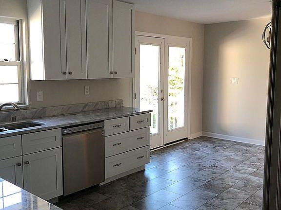 Large kitchen and dining