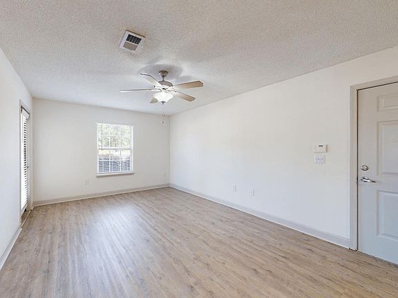 Living Room with Hardwood Style Flooring