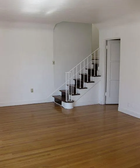 Staircase leading up to the 2nd floor