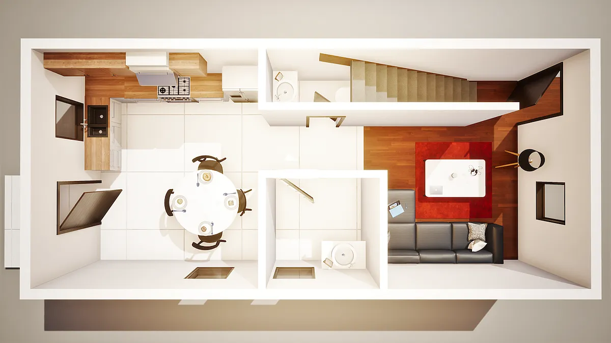 Floor plan Fort Town Place II