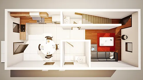 Floor plan Fort Town Place II