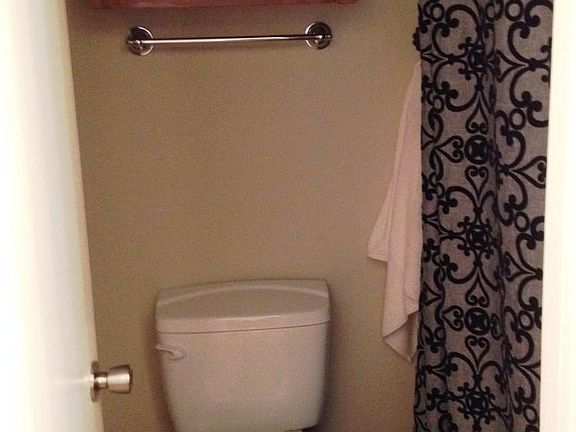 Toilet and bath area