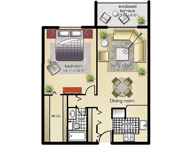 Floor plan Phase II, Model A