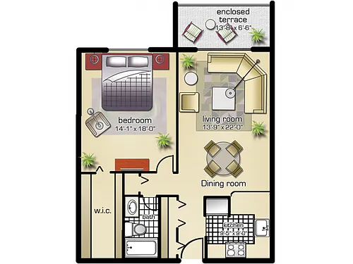 Floor plan Phase II, Model A