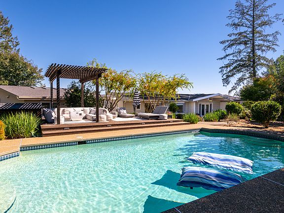 Stunning pool with cabana