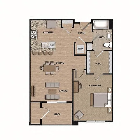 Floor plan A-1B