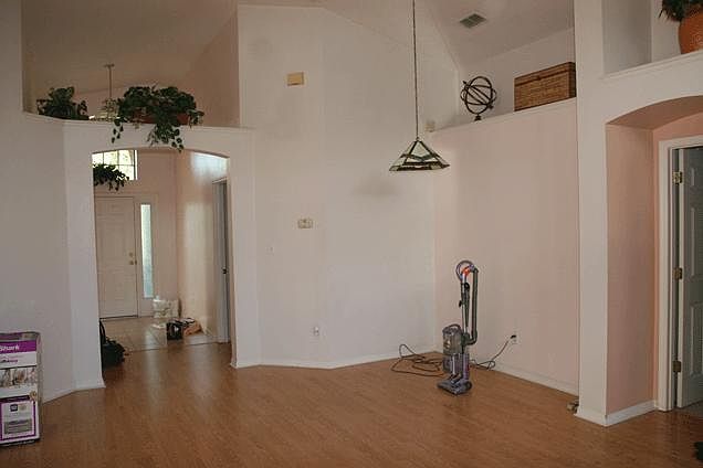 common room and kitchen entry