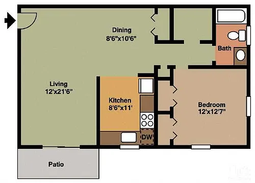 Floor plan The Hamilton