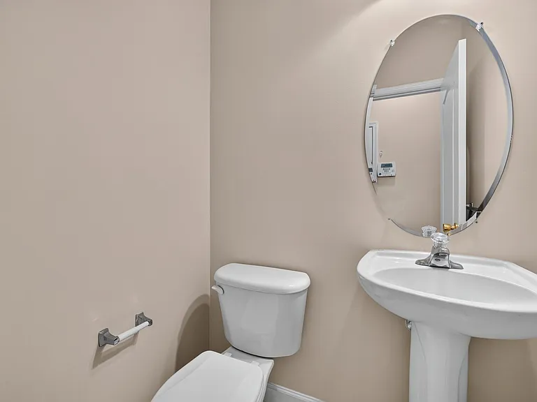 Basement half bath