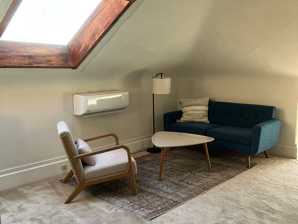 sitting area and AC unit