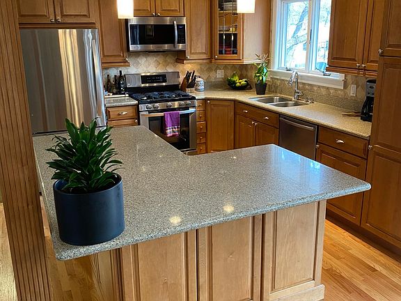 updated open concept kitchen with lots of storage