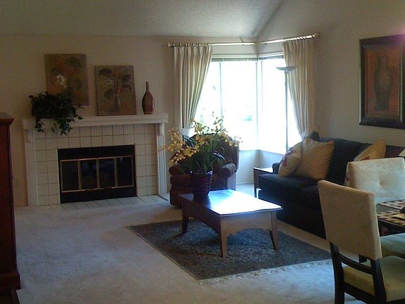 vaulted huge living/dining room