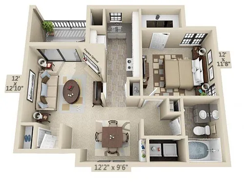 Floor plan Sicily (A2)