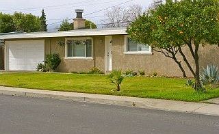 Front yard, 2 car garage