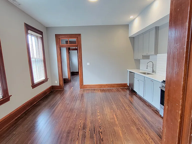 15 x 15 ft Kitchen with 2 huge windows and room for a big table