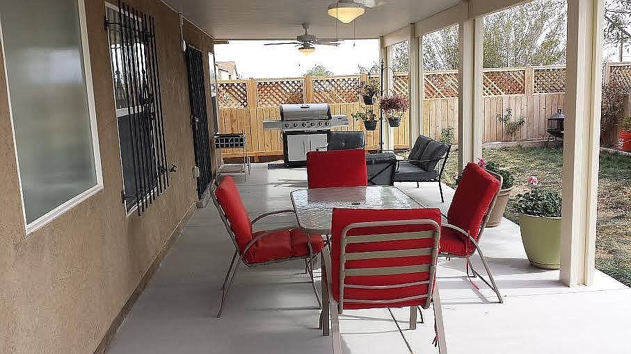 Covered patio 444 sq ft