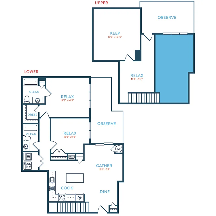 Floor plan 1503 Berkeley B3 Loft