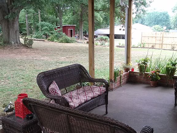 Covered back patio retreat