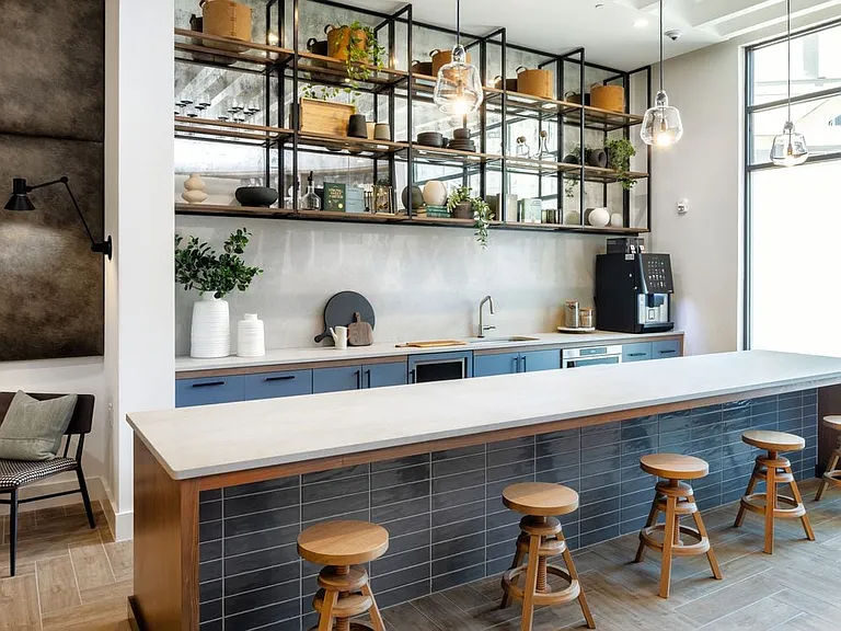 Lounge with entertaining kitchen