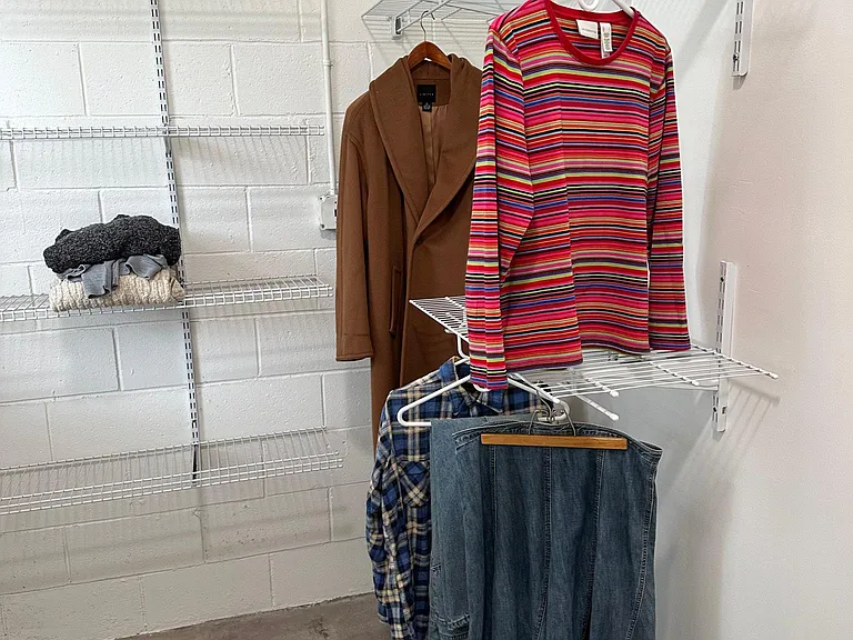 Closet area for Clothes, 6'7" X 10'4"...