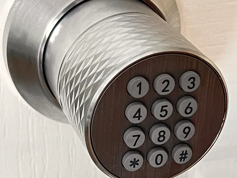 Each bedroom has a combination lock for added privacy