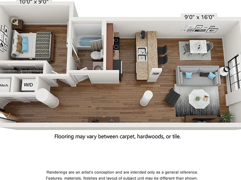 1 Bed 1 Bath 1 Bed 1 Bath