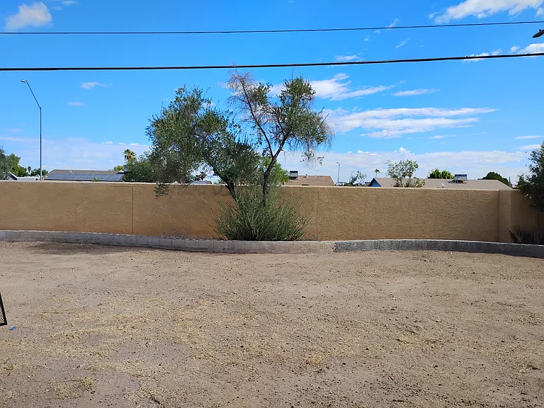Huge backyard facing north