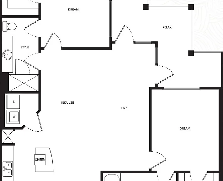 The Gallery at Mills Park - Collage B - 2 Beds - 2 Baths - 1131 Sq. ft.