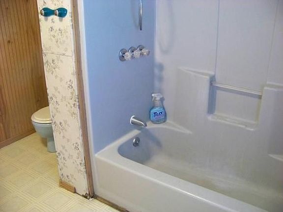 bathroom has been painted