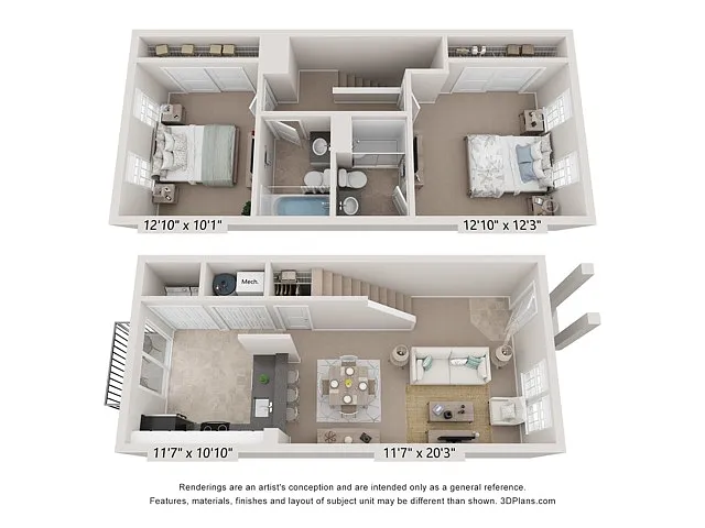 Floor plan Bentley Town