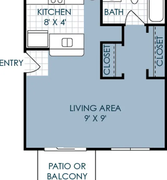 Studio Floorplan Diagram