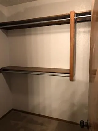 Upstairs walk in closet