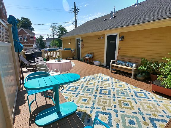 Spacious shared deck for Units 2 and 3.