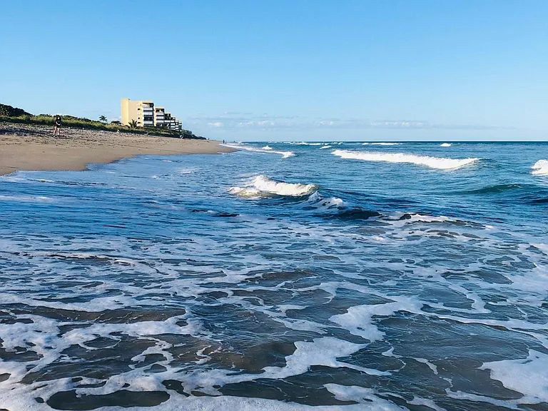 Walk along the beach our condo in background