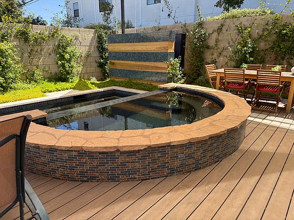 Hot tub and deck