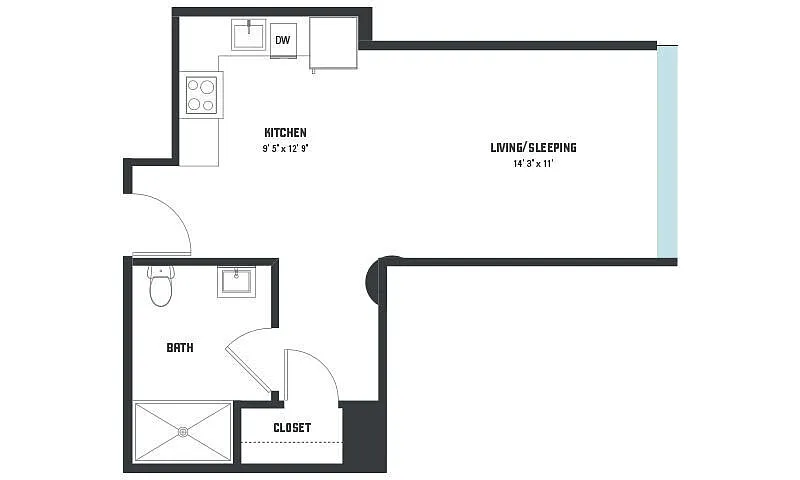 Floor plan S3 Studio