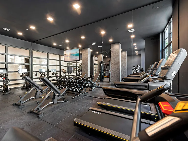 The expansive fitness centers at SoLe Mia have everything you need