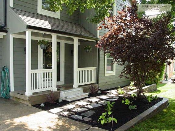 Front porch new landscaping