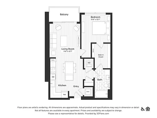 Floor plan 1B
