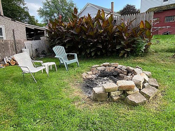 Backyard fire pit