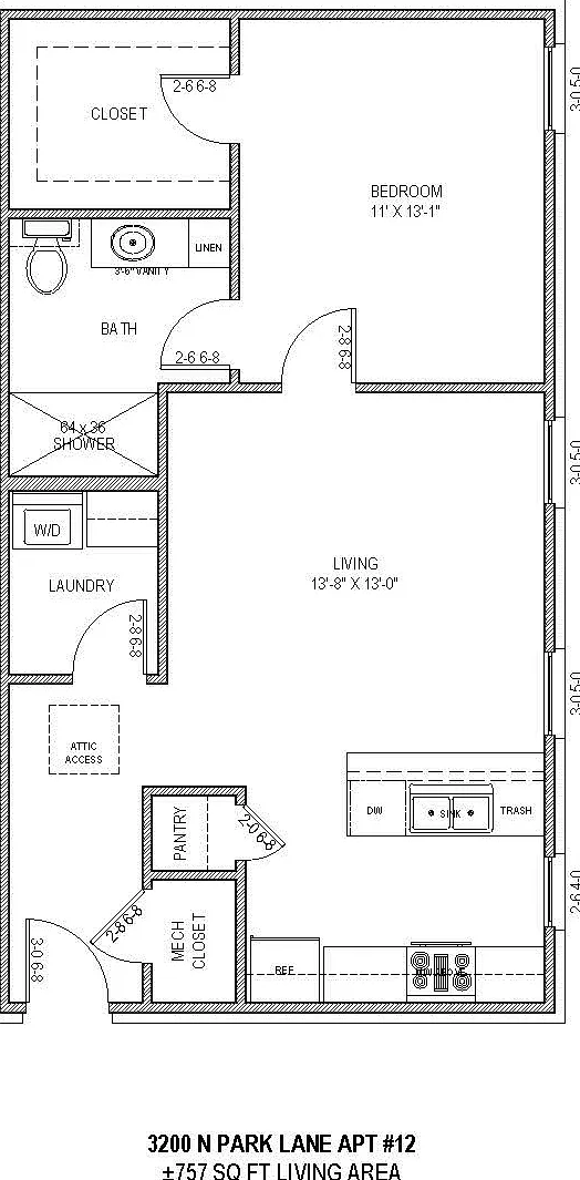 1 bed, 757 sqft, $1,250 — Photo 1