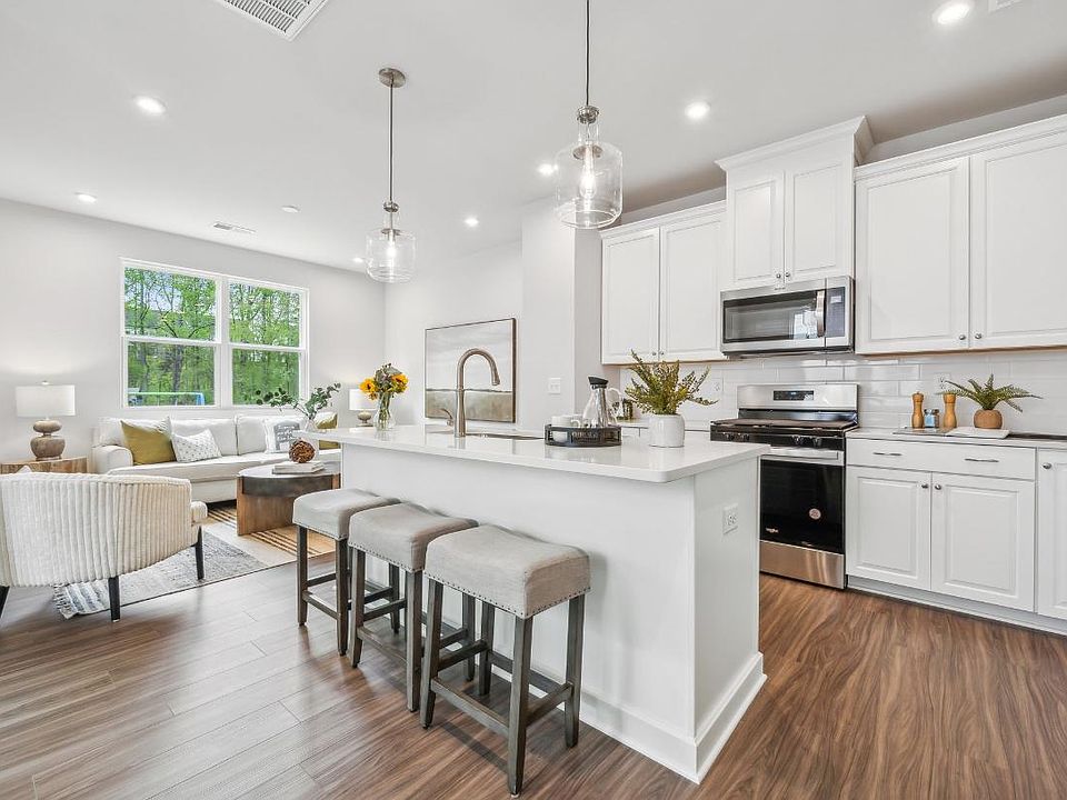 Spacious kitchen with ample counter space