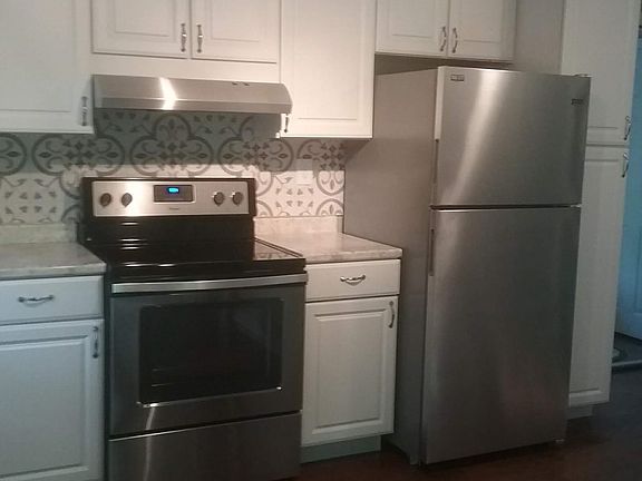 Stove, refrigerator and dishwasher