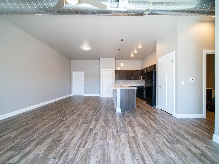 The Sterling: Living Room and Kitchen