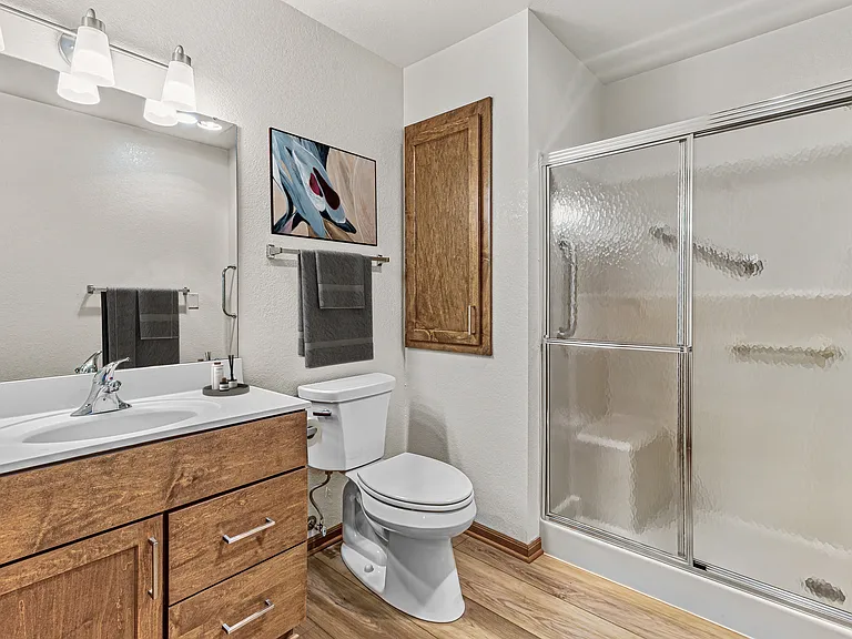Two bedroom, two bath with great room open concept